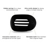 image:imageTELETIES  Large Flat Round Clip  Strong Grip Bendable Teeth Comfortable Curved Design  For Lying Down Yoga Driving amp More  Ideal for Thick Hair  For All Hair Textures  Coconut WhiteJet Black