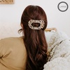 image:imageTELETIES  Large Flat Round Clip  Strong Grip Bendable Teeth Comfortable Curved Design  For Lying Down Yoga Driving amp More  Ideal for Thick Hair  For All Hair Textures  Coconut WhiteBlonde Tortoise