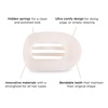 image:imageTELETIES  Large Flat Round Clip  Strong Grip Bendable Teeth Comfortable Curved Design  For Lying Down Yoga Driving amp More  Ideal for Thick Hair  For All Hair Textures  Coconut WhiteCoconut White