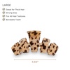 image:imageTELETIES  Large Hair Clip  Strong Grip Bendable Teeth Comfortable Curved Design  Ideal for Thick Hair  For All Hair Textures  TortoiseBlonde Tortoise