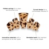 image:imageTELETIES  Large Hair Clip  Strong Grip Bendable Teeth Comfortable Curved Design  Ideal for Thick Hair  For All Hair Textures  TortoiseBlonde Tortoise