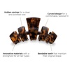 image:imageTELETIES  Large Hair Clip  Strong Grip Bendable Teeth Comfortable Curved Design  Ideal for Thick Hair  For All Hair Textures  TortoiseTortoise