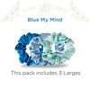 image:imageTELETIES  Large Scrunchie  100 Natural Silk  Soft amp Gentle  Prevents Breakage amp Damage  Safe for Sleep  Ideal for Thick amp All Hair Textures  Blue My MindBlue My Mind  Large