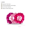 image:imageTELETIES  Large Scrunchie  100 Natural Silk  Soft amp Gentle  Prevents Breakage amp Damage  Safe for Sleep  Ideal for Thick amp All Hair Textures  Blue My MindRose All Day  Large