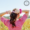 image:imageTELETIES  Large Scrunchie  100 Natural Silk  Soft amp Gentle  Prevents Breakage amp Damage  Safe for Sleep  Ideal for Thick amp All Hair Textures  Blue My MindRose All Day  Large