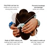 image:imageTELETIES  Large Scrunchie  100 Natural Silk  Soft amp Gentle  Prevents Breakage amp Damage  Safe for Sleep  Ideal for Thick amp All Hair Textures  Blue My MindBlue My Mind  Large