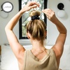 image:imageTELETIES  Large Silk Scrunchie  Ideal for Thick Hair  100 Natural Silk Hair Scrunchie  Soft amp Gentle on Hair  Prevents Breakage amp Damage  Safe for Sleep  For All Hair Textures  Jet BlackJet Black