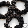 image:imageTELETIES  Large Silk Scrunchie  Ideal for Thick Hair  100 Natural Silk Hair Scrunchie  Soft amp Gentle on Hair  Prevents Breakage amp Damage  Safe for Sleep  For All Hair Textures  Jet BlackJet Black