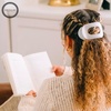 image:imageTELETIES  Medium Flat Round Clip  Strong Grip Bendable Teeth Comfortable Curved Design  Ideal for MediumThick Hair  For All Hair Textures  Almond BeigeCoconut White