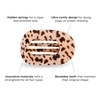 image:imageTELETIES  Medium Flat Round Clip  Strong Grip Bendable Teeth Comfortable Curved Design  Ideal for MediumThick Hair  For All Hair Textures  Almond BeigeBlonde Tortoise