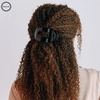 image:imageTELETIES  Medium Flat Round Clip  Strong Grip Bendable Teeth Comfortable Curved Design  Ideal for MediumThick Hair  For All Hair Textures  Almond BeigeJet Black