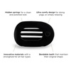 image:imageTELETIES  Small Flat Round Clip  Strong Grip Bendable Teeth Comfortable Curved Design  For Lying Down Yoga Driving amp More  Ideal for ThinMedium Hair  For All Hair Textures  Almond BeigeJet Black