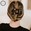 image:imageTELETIES  Small Flat Round Clip  Strong Grip Bendable Teeth Comfortable Curved Design  For Lying Down Yoga Driving amp More  Ideal for ThinMedium Hair  For All Hair Textures  Almond BeigeTortoise