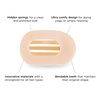 image:imageTELETIES  Small Flat Round Clip  Strong Grip Bendable Teeth Comfortable Curved Design  For Lying Down Yoga Driving amp More  Ideal for ThinMedium Hair  For All Hair Textures  Almond BeigeAlmond Beige