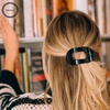image:imageTELETIES  Small Flat Round Clip  Strong Grip Bendable Teeth Comfortable Curved Design  For Lying Down Yoga Driving amp More  Ideal for ThinMedium Hair  For All Hair Textures  Almond BeigeJet Black