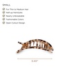 image:imageTELETIES  Small Flat Round Clip  Strong Grip Bendable Teeth Comfortable Curved Design  For Lying Down Yoga Driving amp More  Ideal for ThinMedium Hair  For All Hair Textures  Almond BeigeBlonde Tortoise