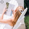 image:imageTELETIES  Small Flat Round Clip  Strong Grip Bendable Teeth Comfortable Curved Design  For Lying Down Yoga Driving amp More  Ideal for ThinMedium Hair  For All Hair Textures  Almond BeigeCoconut White