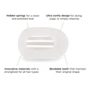 image:imageTELETIES  Small Flat Round Clip  Strong Grip Bendable Teeth Comfortable Curved Design  For Lying Down Yoga Driving amp More  Ideal for ThinMedium Hair  For All Hair Textures  Almond BeigeCoconut White