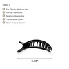 image:imageTELETIES  Small Flat Round Clip  Strong Grip Bendable Teeth Comfortable Curved Design  For Lying Down Yoga Driving amp More  Ideal for ThinMedium Hair  For All Hair Textures  Almond BeigeJet Black