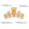 image:imageTELETIES  Small Hair Clip  Hair Claw Clips for Women  Strong Grip Bendable Teeth Comfortable Curved Design  Ideal for Thin or Short Hair  For All Hair Textures  TortoiseAlmond Beige