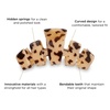 image:imageTELETIES  Small Hair Clip  Hair Claw Clips for Women  Strong Grip Bendable Teeth Comfortable Curved Design  Ideal for Thin or Short Hair  For All Hair Textures  TortoiseBlonde Tortoise