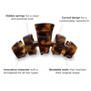 image:imageTELETIES  Small Hair Clip  Hair Claw Clips for Women  Strong Grip Bendable Teeth Comfortable Curved Design  Ideal for Thin or Short Hair  For All Hair Textures  TortoiseTortoise