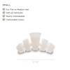 image:imageTELETIES  Small Hair Clip  Hair Claw Clips for Women  Strong Grip Bendable Teeth Comfortable Curved Design  Ideal for Thin or Short Hair  For All Hair Textures  TortoiseCoconut White