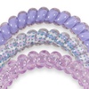 image:imageTELETIES  Small Spiral Hair Coils  For ThinMedium Hair  Ponytail Holder for Women  Phone Cord Hair Ties  Strong Grip No Rip Water Resistant No Crease  Spring  3 pack  Spring SplashSmall  Lavender Mist