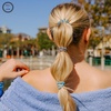 image:imageTELETIES  Small Spiral Hair Coils  For ThinMedium Hair  Ponytail Holder for Women  Phone Cord Hair Ties  Strong Grip No Rip Water Resistant No Crease  Spring  3 pack  Spring SplashMixed  Blue Lagoon