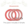 image:imageTELETIES  Small Spiral Hair Coils  For ThinMedium Hair  Ponytail Holder for Women  Phone Cord Hair Ties  Strong Grip No Rip Water Resistant No Crease  Spring  3 pack  Spring SplashSmall  Dreamsicle