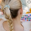 image:imageTELETIES  Small Spiral Hair Coils  For ThinMedium Hair  Ponytail Holder for Women  Phone Cord Hair Ties  Strong Grip No Rip Water Resistant No Crease  Spring  3 pack  Spring SplashLarge  Soft Surf
