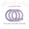 image:imageTELETIES  Small Spiral Hair Coils  For ThinMedium Hair  Ponytail Holder for Women  Phone Cord Hair Ties  Strong Grip No Rip Water Resistant No Crease  Spring  3 pack  Spring SplashSmall  Lavender Mist