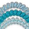 image:imageTELETIES  Small Spiral Hair Coils  For ThinMedium Hair  Ponytail Holder for Women  Phone Cord Hair Ties  Strong Grip No Rip Water Resistant No Crease  Spring  3 pack  Spring SplashLarge  Soft Surf