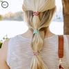 image:imageTELETIES  Small Spiral Hair Coils  For ThinMedium Hair  Ponytail Holder for Women  Phone Cord Hair Ties  Strong Grip No Rip Water Resistant No Crease  Spring  3 pack  Spring SplashSmall  Spring Splash