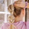 image:imageTELETIES  Small Spiral Hair Coils  For ThinMedium Hair  Ponytail Holder for Women  Phone Cord Hair Ties  Strong Grip No Rip Water Resistant No Crease  Spring  3 pack  Spring SplashSmall  Lavender Mist