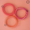 image:imageTELETIES  Small Spiral Hair Coils  For ThinMedium Hair  Ponytail Holder for Women  Phone Cord Hair Ties  Strong Grip No Rip Water Resistant No Crease  Spring  3 pack  Spring SplashLarge  Dreamsicle