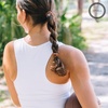 image:imageTELETIES  Small Spiral Hair Coils  Sports Collection  Ponytail Holder Hair Ties for Women  Phone Cord Hair Ties  Strong Grip No Rip Water Resistant No Crease  3 pack  FootballFootball  Small