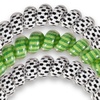 image:imageTELETIES  Small Spiral Hair Coils  Sports Collection  Ponytail Holder Hair Ties for Women  Phone Cord Hair Ties  Strong Grip No Rip Water Resistant No Crease  3 pack  FootballSoccer  Large