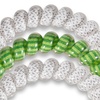image:imageTELETIES  Small Spiral Hair Coils  Sports Collection  Ponytail Holder Hair Ties for Women  Phone Cord Hair Ties  Strong Grip No Rip Water Resistant No Crease  3 pack  FootballLacrosse  Large
