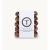 image:imageTELETIES  Spiral Hair Coils  Ponytail Holder Hair Ties for Women  Phone Cord Hair Ties  Strong Grip No Rip Water Resistant No Crease Hair Tie Coils  3 pack Small TortoiseTortoise