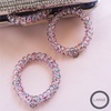 image:imageTELETIES  Spiral Hair Coils  Ponytail Holder Hair Ties for Women  Phone Cord Hair Ties  Strong Grip No Rip Water Resistant No Crease Hair Tie Coils  3 pack Large Eat Glitter for BreakfastParty People