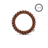 image:imageTELETIES  Spiral Hair Coils  Ponytail Holder Hair Ties for Women  Phone Cord Hair Ties  Strong Grip No Rip Water Resistant No Crease Hair Tie Coils  3 pack Large Eat Glitter for BreakfastTortoise