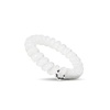 image:imageTELETIES  Spiral Hair Coils  Ponytail Holder Hair Ties for Women  Phone Cord Hair Ties  Strong Grip No Rip Water Resistant No Crease Hair Tie Coils  3 pack Large Eat Glitter for BreakfastCoconut White