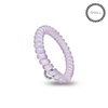 image:imageTELETIES  Spiral Hair Coils  Ponytail Holder Hair Ties for Women  Phone Cord Hair Ties  Strong Grip No Rip Water Resistant No Crease Hair Tie Coils  3 pack Small TortoiseRose Water Pink
