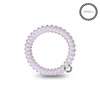 image:imageTELETIES  Spiral Hair Coils  Ponytail Holder Hair Ties for Women  Phone Cord Hair Ties  Strong Grip No Rip Water Resistant No Crease Hair Tie Coils  3 pack Small TortoiseRose Water Pink