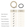 image:imageTELETIES  Spiral Hair Coils  Ponytail Holder Hair Ties for Women  Phone Cord Hair Ties  Strong Grip No Rip Water Resistant No Crease Hair Tie Coils  3 pack Large Eat Glitter for BreakfastWashed Denim
