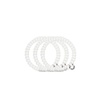 image:imageTELETIES  Spiral Hair Coils  Ponytail Holder Hair Ties for Women  Phone Cord Hair Ties  Strong Grip No Rip Water Resistant No Crease Hair Tie Coils  3 pack Small TortoiseCoconut White