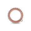 image:imageTELETIES  Spiral Hair Coils  Ponytail Holder Hair Ties for Women  Phone Cord Hair Ties  Strong Grip No Rip Water Resistant No Crease Hair Tie Coils  3 pack Large Eat Glitter for BreakfastMillennial Pink