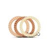image:imageTELETIES  Spiral Hair Coils  Ponytail Holder Hair Ties for Women  Phone Cord Hair Ties  Strong Grip No Rip Water Resistant No Crease Hair Tie Coils  3 pack Small TortoiseFor the Love of Nudes