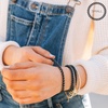 image:imageTELETIES  Spiral Hair Coils  Ponytail Holder Hair Ties for Women  Phone Cord Hair Ties  Strong Grip No Rip Water Resistant No Crease Hair Tie Coils  3 pack Small TortoiseJet Black